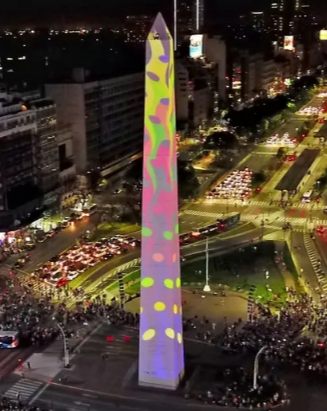 Le Parc Obelisco mapping