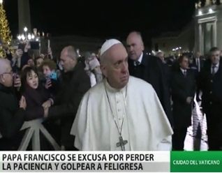 papa Francisco enojado