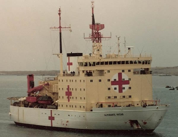 Rompehielos Almirante Irizar durante guerra Malvinas