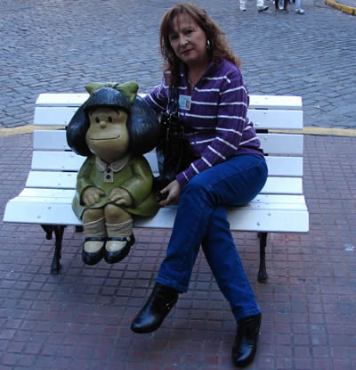 Escultura de Mafalda