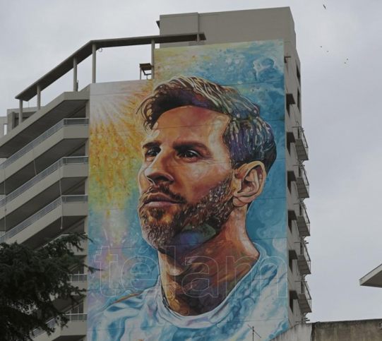 Mural de Messi en Rosario