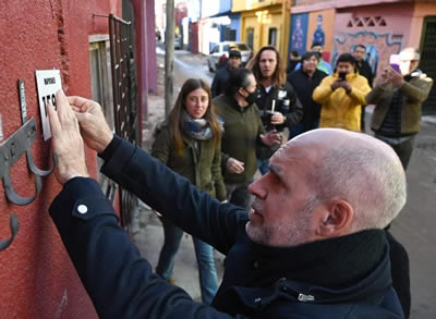 Larreta en barrio Mugica