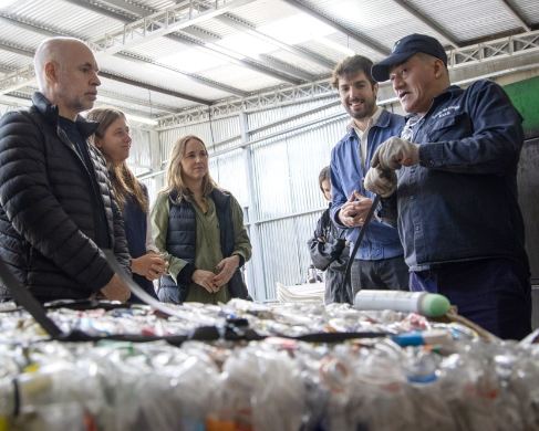 planta de reciclaje en barrio Mugica