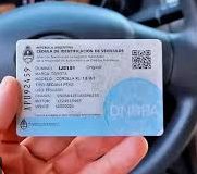 Cedula azul del auto