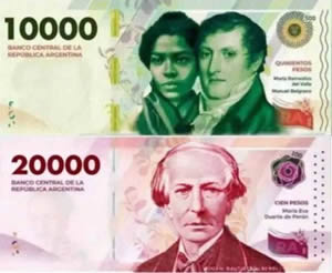 Nuevos billetes en pesos