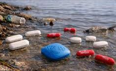 Medicamentos en aguas del rio