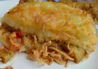 pastel de pollo