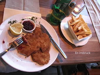 Schnitzel en Insbruck