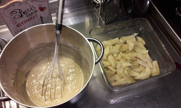 budin de manzana