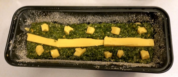 budin de espinaca y choclo