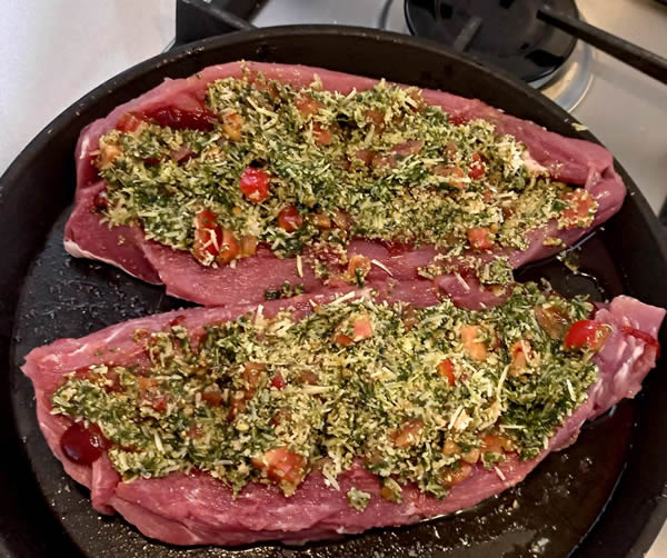solomillos de cerdo rellenos