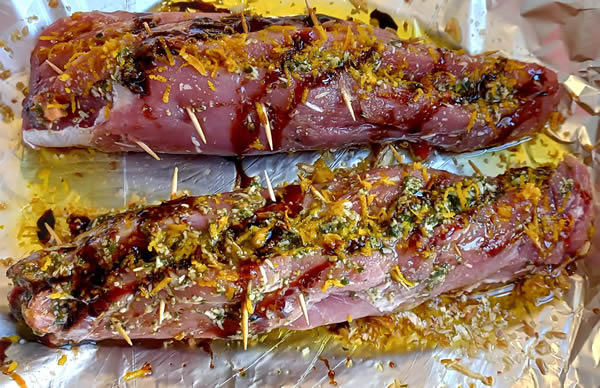 solomillos de cerdo rellenos